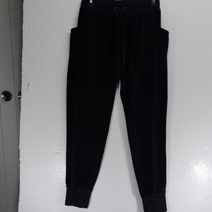 ZELLA  Black Plush  Velour  joggers size S